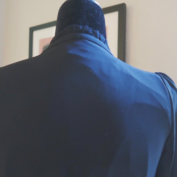 Ann Taylor Black Pleated Flare Dress - Picture 6 of 11